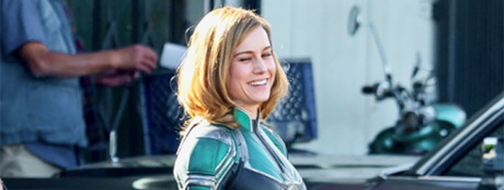 Brie Larson se montre pour la première fois dans le costume de Captain Marvel