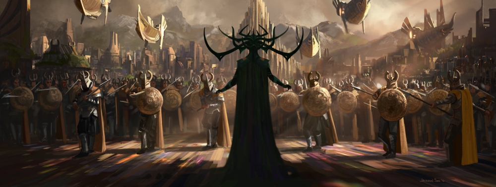 Un bref aperçu du costume d'Hela sur le tournage de Thor : Ragnarok