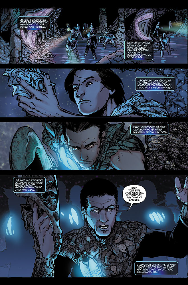 fathom, blue descent, aspen, comics, david shwartz, alex sanchez