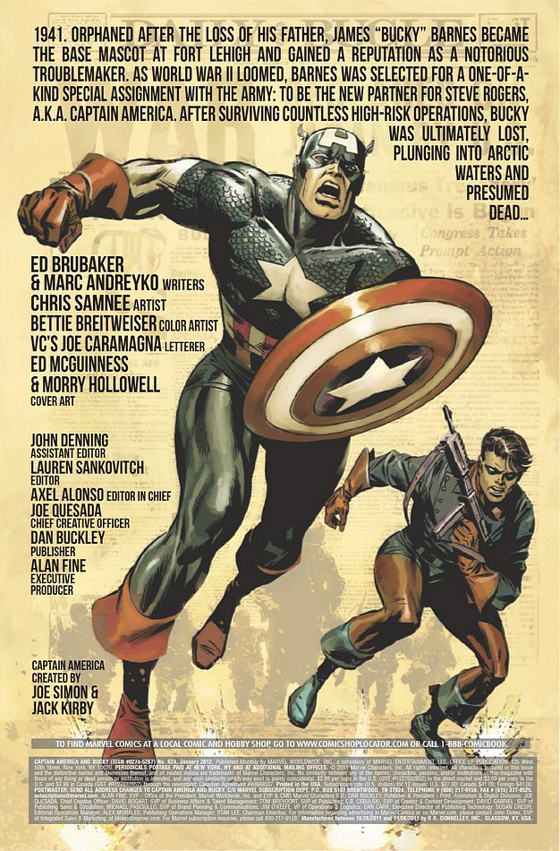 Captain America & Bucky 624
