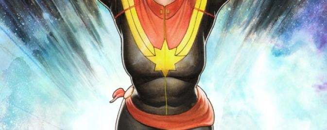 Une couverture variante d'Adi Granov pour Captain Marvel #1