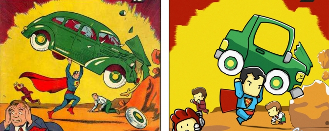 Quand Scribblenauts Unmasked parodie Action Comics #1