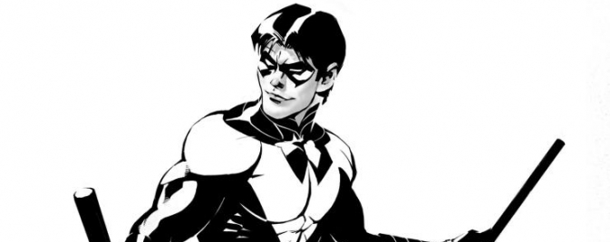 Un print de Nightwing par Greg Capullo pour la Chicago Wizcon