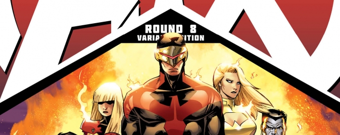 La couverture variante d'AvX #8 par Adam Kubert