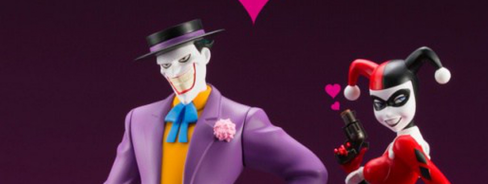 Kotobukiya présente ses figurines Joker et Harley façon Batman : The Animated Series
