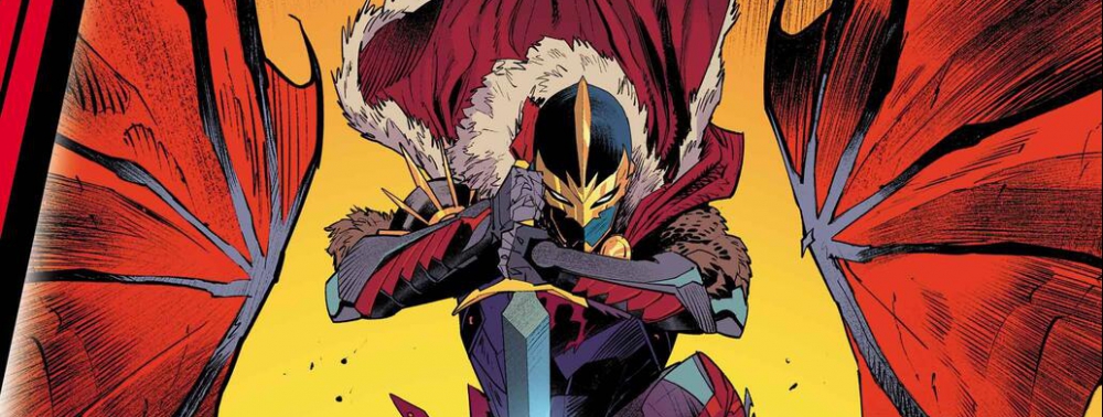 Le retour de Black Knight pour King in Black s'illustre dans les superbes planches de Jesus Saiz