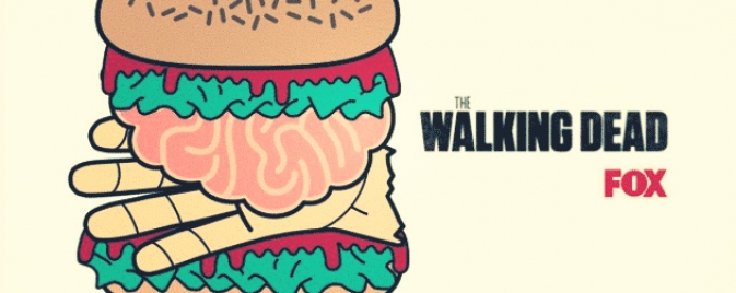 Un burger (presque) à l'humain pour promouvoir la saison 5 de The Walking Dead