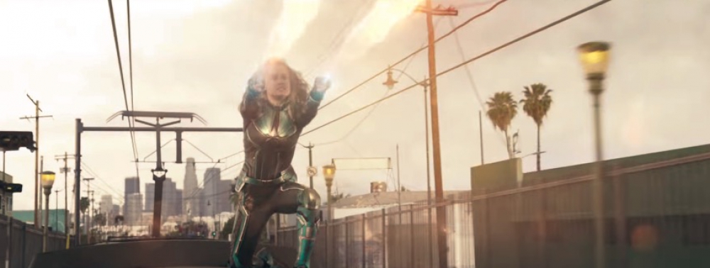 Captain Marvel : un premier extrait vidéo à base de course poursuite sur un train