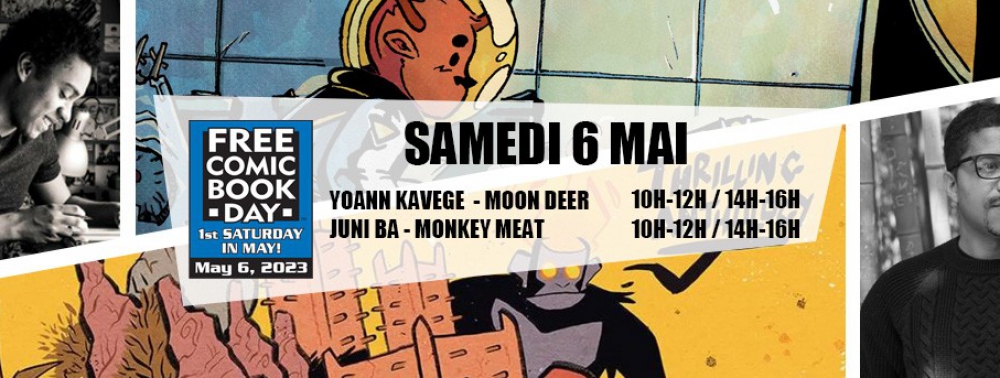 A Lyon, Juni Ba ,Yoann Kavege (Moon Deer) et artist alley parmi les festivités de Comics Zone pour le FCBD 2023