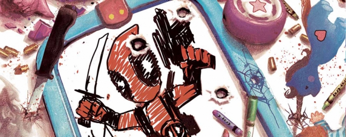 La couverture 3D de Deadpool #34 par Mark Brooks