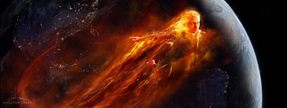 Jean Grey s'envole dans l'espace dans un concept-art de X-Men : Dark Phoenix
