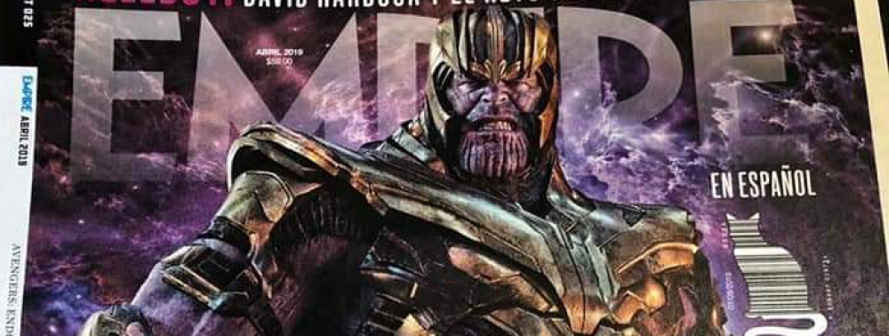 Thanos se montre en couverture d'Empire pour Avengers : Endgame