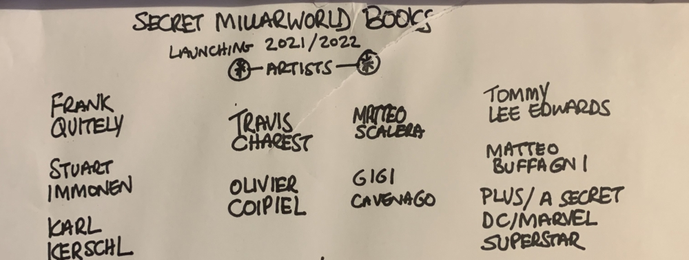 Mark Millar tease de futurs projets bardés d'artistes superstars pour 2021 et 2022