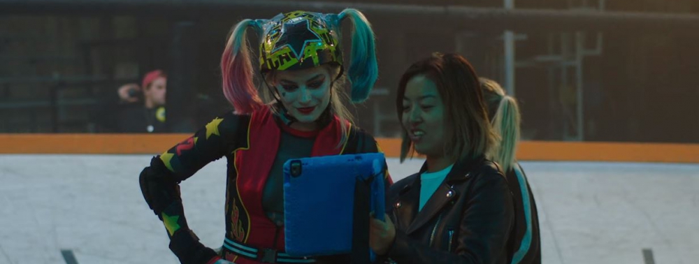 Harley Quinn se montre en tenue de Roller Derby sur une photo du tournage de Birds of Prey