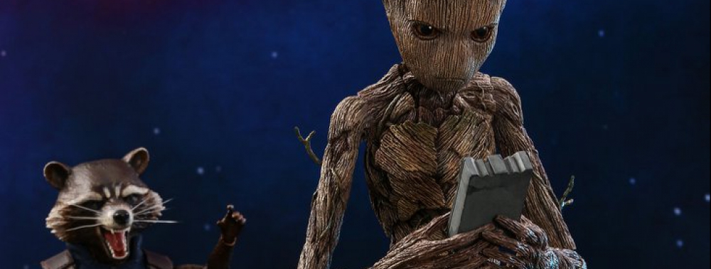 Hot Toys présente ses statuettes de Rocket Raccoon et (du fils de) Groot