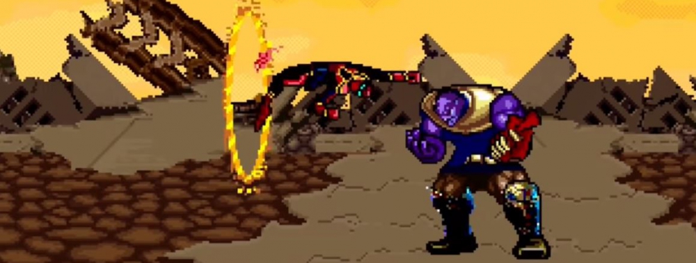 Le combat contre Thanos sur Titan recréé en 16-Bit