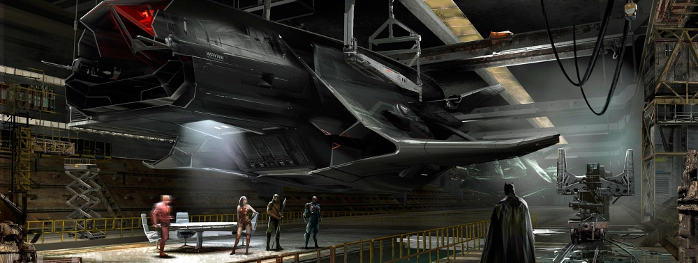 Warner Bros. dévoile le Flying Fox de Batman dans Justice League avec un concept art