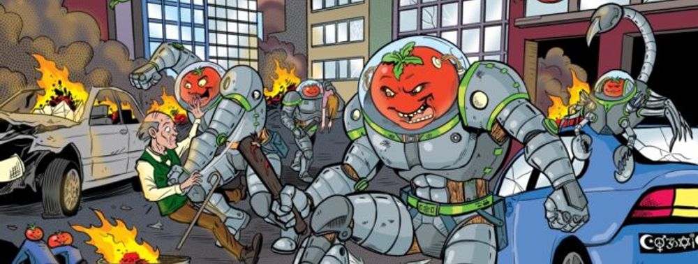 L'Attaque des Tomates Tueuses fait son retour en comics chez Panick Entertainment (via Kickstarter) L'Attaque des Tomates Tueuses fait son retour en comics chez Panick Entertainment (via Kickstarter)