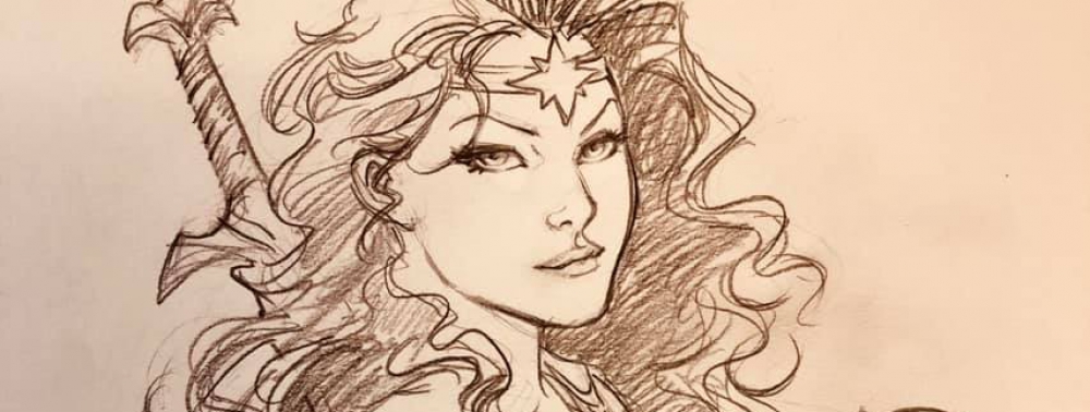 Enrico Marini dessine Wonder Woman, Superman et Aquaman pour le plaisir (et le notre)