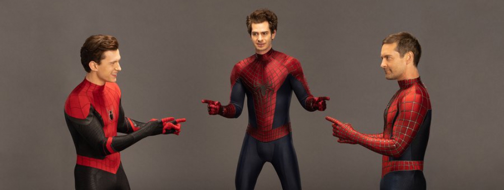Tom Holland, Andrew Garfield et Tobey Maguire reproduisent (mal) le meme des trois Spider-Man