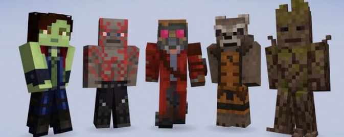 Les Guardians of the Galaxy arrivent sur Minecraft