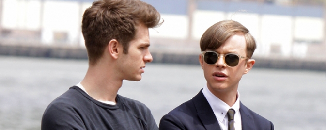 Peter Parker et Harry Osborn sur le tournage de The Amazing Spider-Man 2