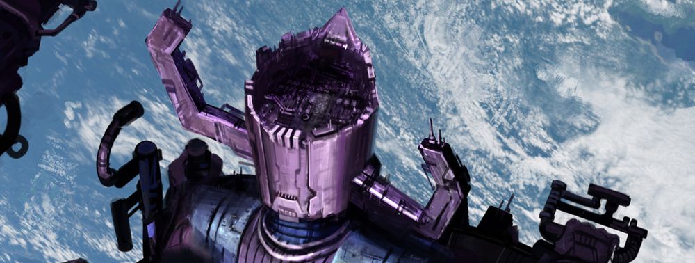 Les 4 Fantastiques : Premiers Pas : un concept art de l'arrivée de Galactus sur Terre