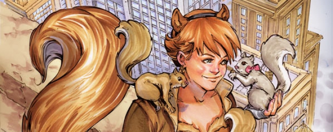 Une couverture variante pour The Unbeatable Squirrel Girl #1