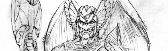 Joe Benett dévoile ses recherches pour Savage Hawkman