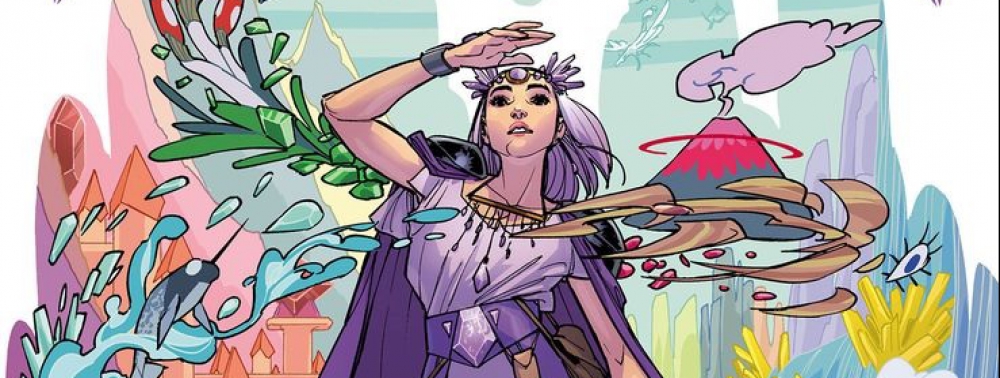 La série Amethyst (Young Justice) d'Amy Reeder s'annonce dans de belles premières planches violettes