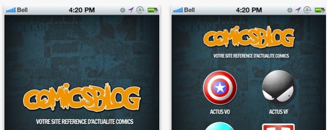 L'application iPhone de COMICSBLOG.fr est disponible !