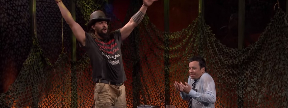 Le sympathique Jason Momoa fait l'idiot chez Jimmy Fallon