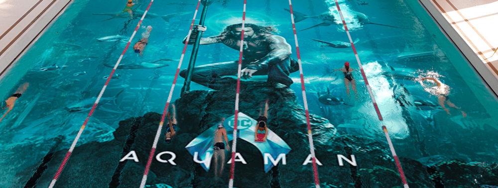 Aquaman s'affiche (littéralement) au fond de la piscine Pailleron de Paris