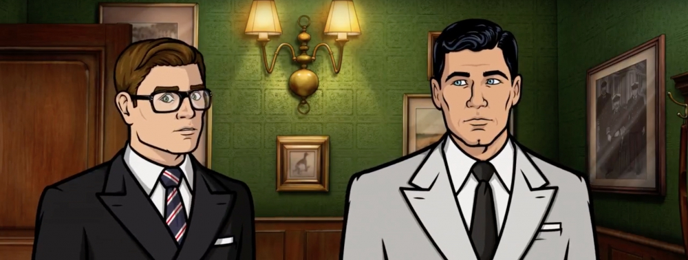 Kingsman : Le Cercle d'Or rencontre Archer dans un mashup de qualité à la SDCC