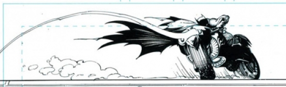 La version crayonnée d'une planche du Batman #2