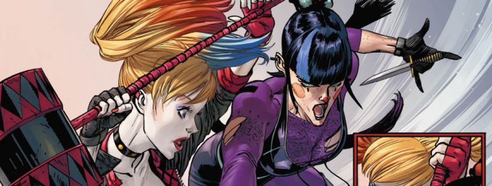 Punchline et Harley Quinn font la bagarre dans les premières pages de Batman #93