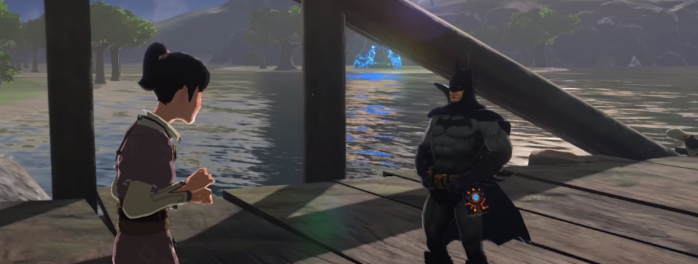 Batman chevauche les plaines d'Hyrule dans un mod de Zelda : Breath of the Wild