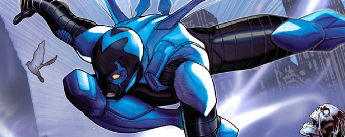 Une nouvelle couverture de Paul Renaud pour Blue Beetle
