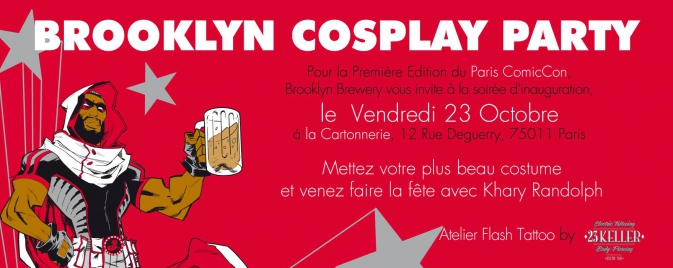 De la bière, des cosplays et Khary Randolph ce soir à Paris