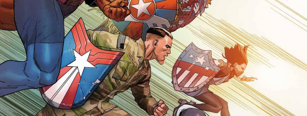 Marvel réunit ses cinq ''Captain America locaux'' en couverture de The United States of Captain America #5