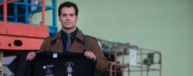 Henry Cavill sur le tournage de Batman v Superman