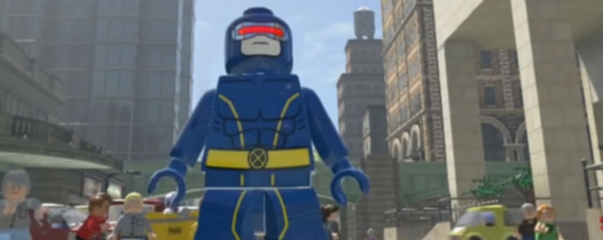 Cyclope et le Blackbird dans les Lego X-Men