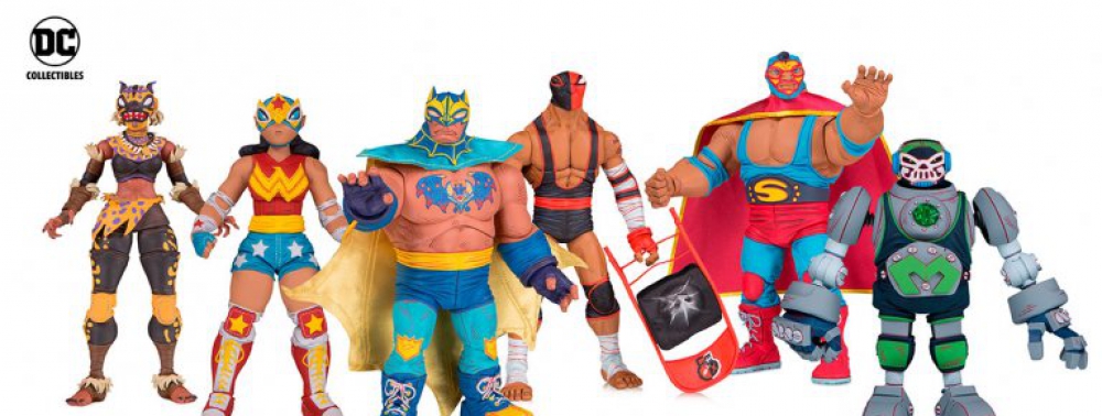 DC Collectibles annule la ligne de figurines Lucha qui réinventait les héros DC en catcheurs mexicains