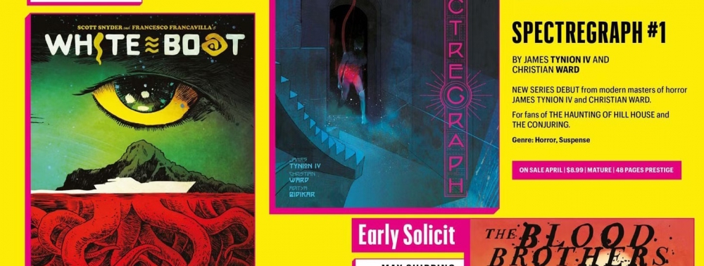 DSTLRY : premiers détails (et dates de sortie) pour les titres de Scott Snyder, James Tynion IV et Brian Azzarello