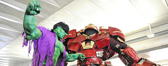 Un Hulkbuster dans les allées de la New York Comic Con