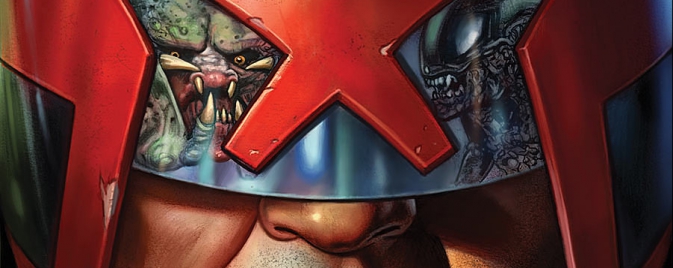 Judge Dredd vs Predator vs Aliens #1, la preview