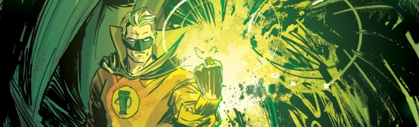 Alan Scott pose pour la couverture de Earth 2 #3 !