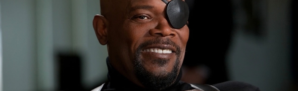 Une affiche promo pour Nick Fury dans The Avengers