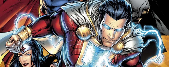 Shane Davis couvre l'arrivée de Shazam dans Justice League #21