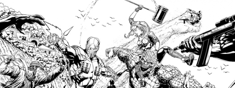 DC dévoile des planches et l'équipe créative complète de Justice League vs Suicide Squad